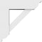 Ekena Millwork Standard Traditional Architectural Grade PVC Bracket with Traditional Ends, 5"W x 14"D x 14"H BKTP05X14X14TRA01 - alternate 4